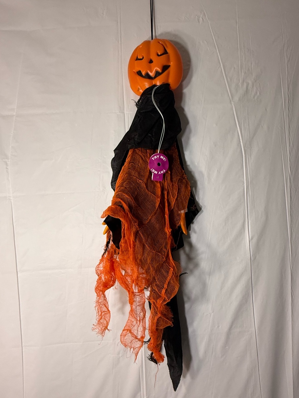 hanging pumpkin ghost
